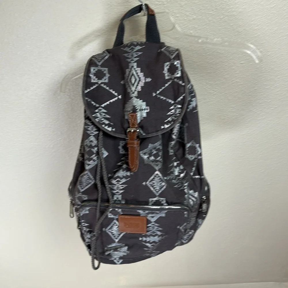PINK Victorias Secret Gray and metallic Silver Women’s Backpack